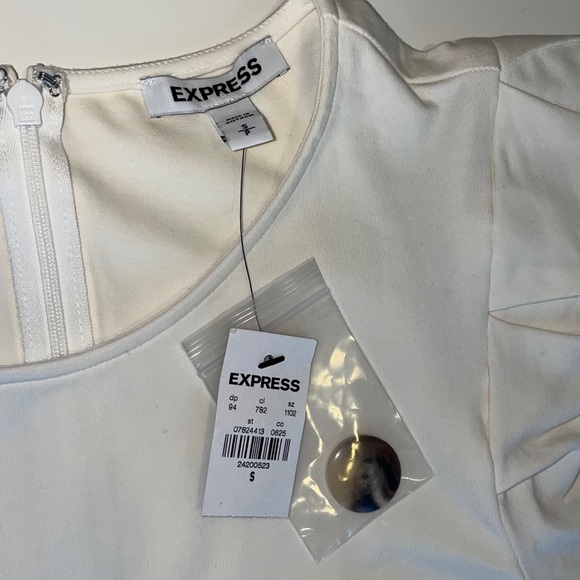 Express Olive Tie-Waist Dress - Picture 3 of 5